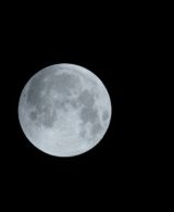 Close-up shot of the moon