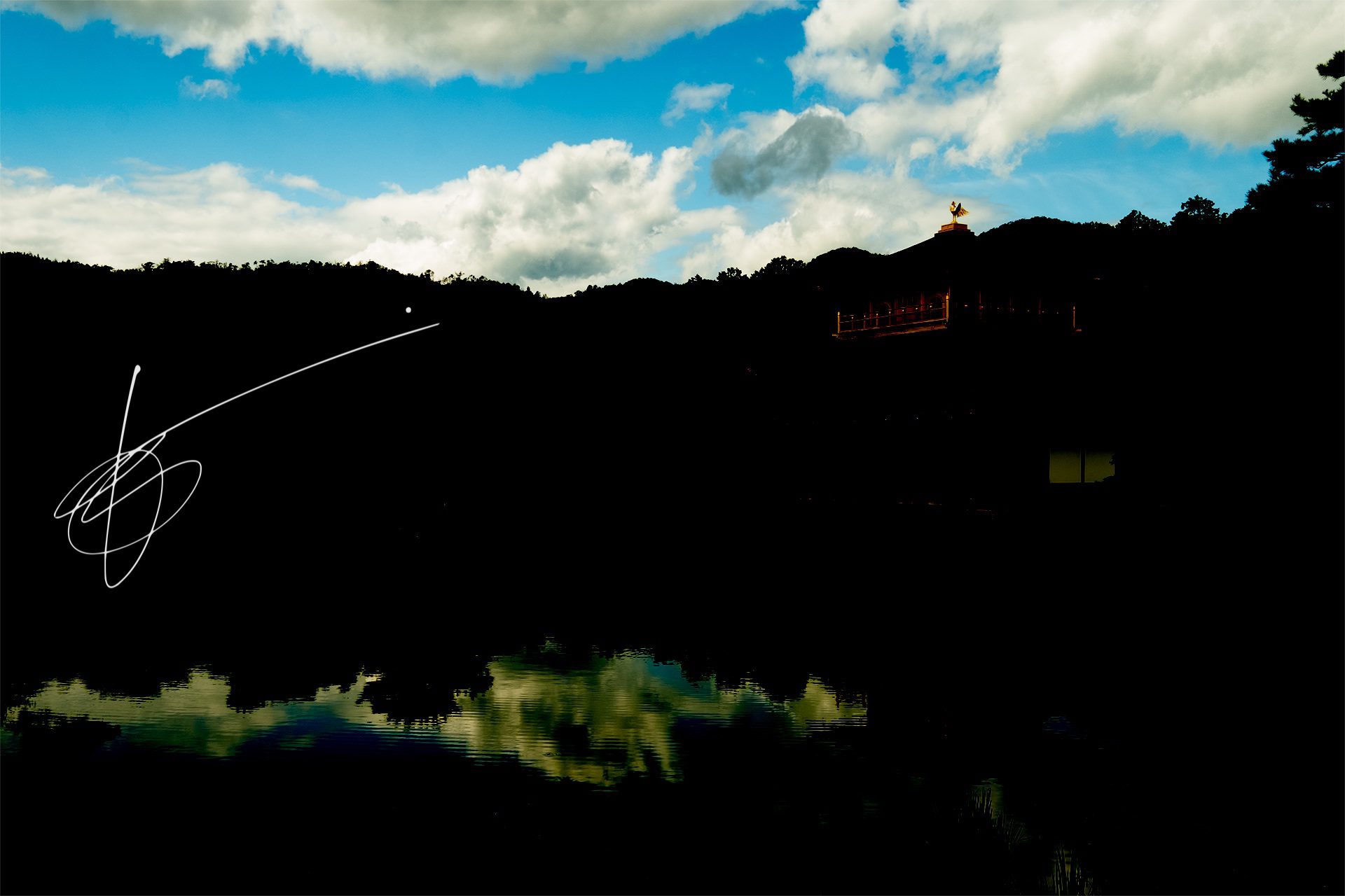 Kyoto Golden Pavillion (luminosity masks tutorial image)