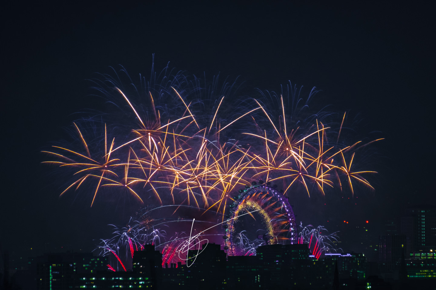 Happy New Year London New Year fireworks