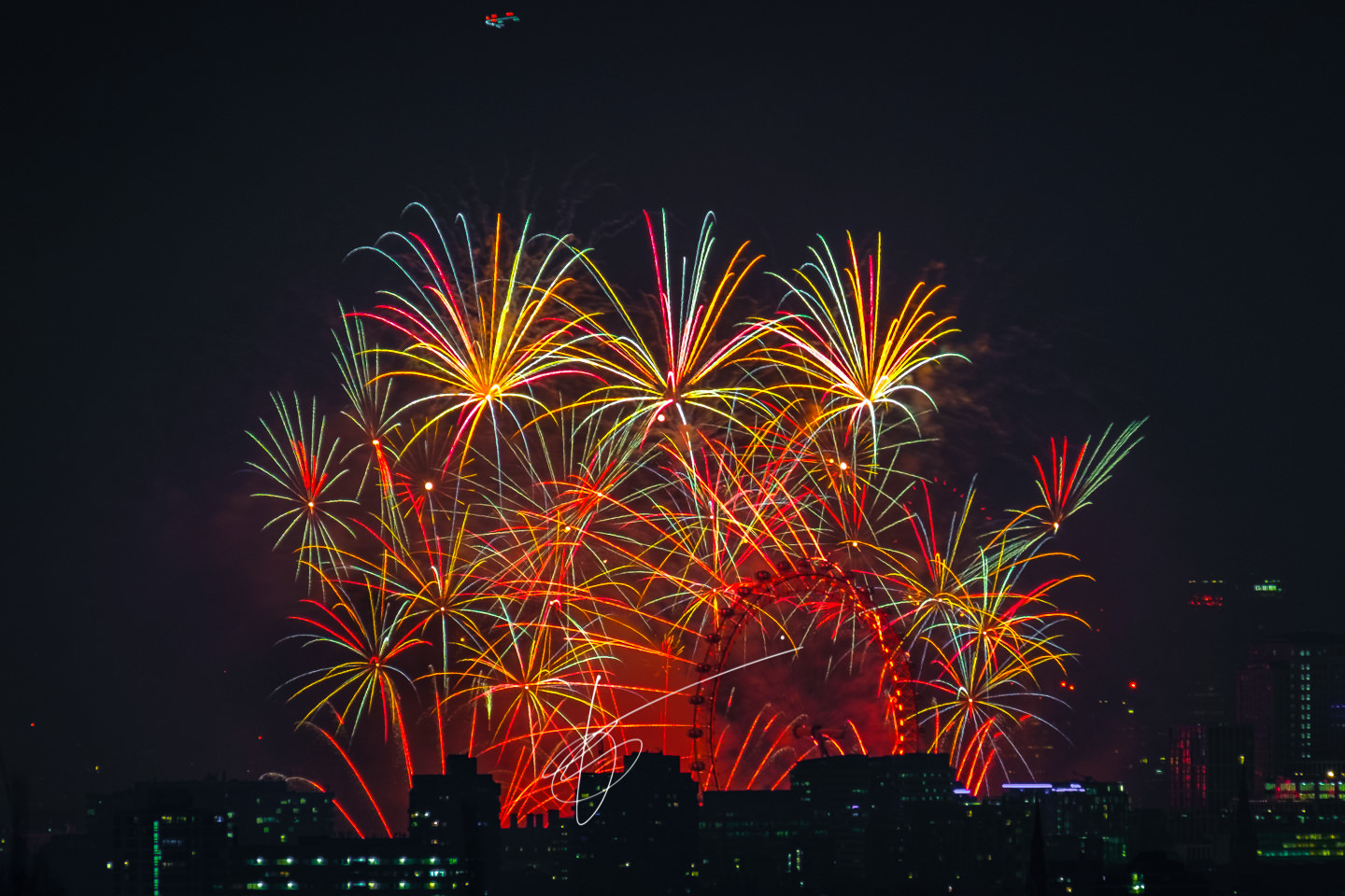 London New Year fireworks