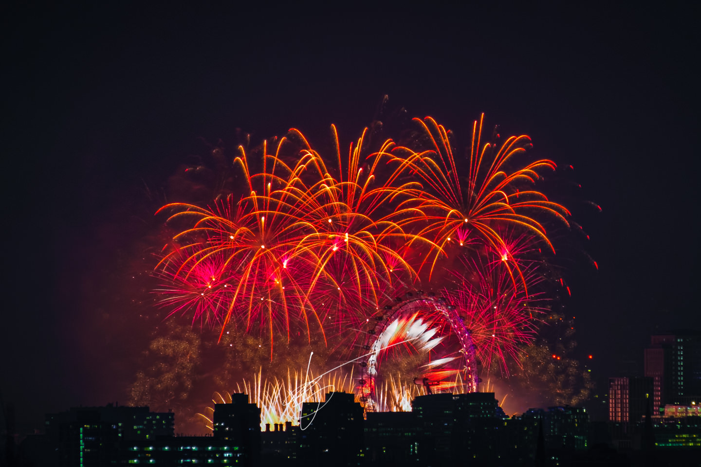 London New Year fireworks