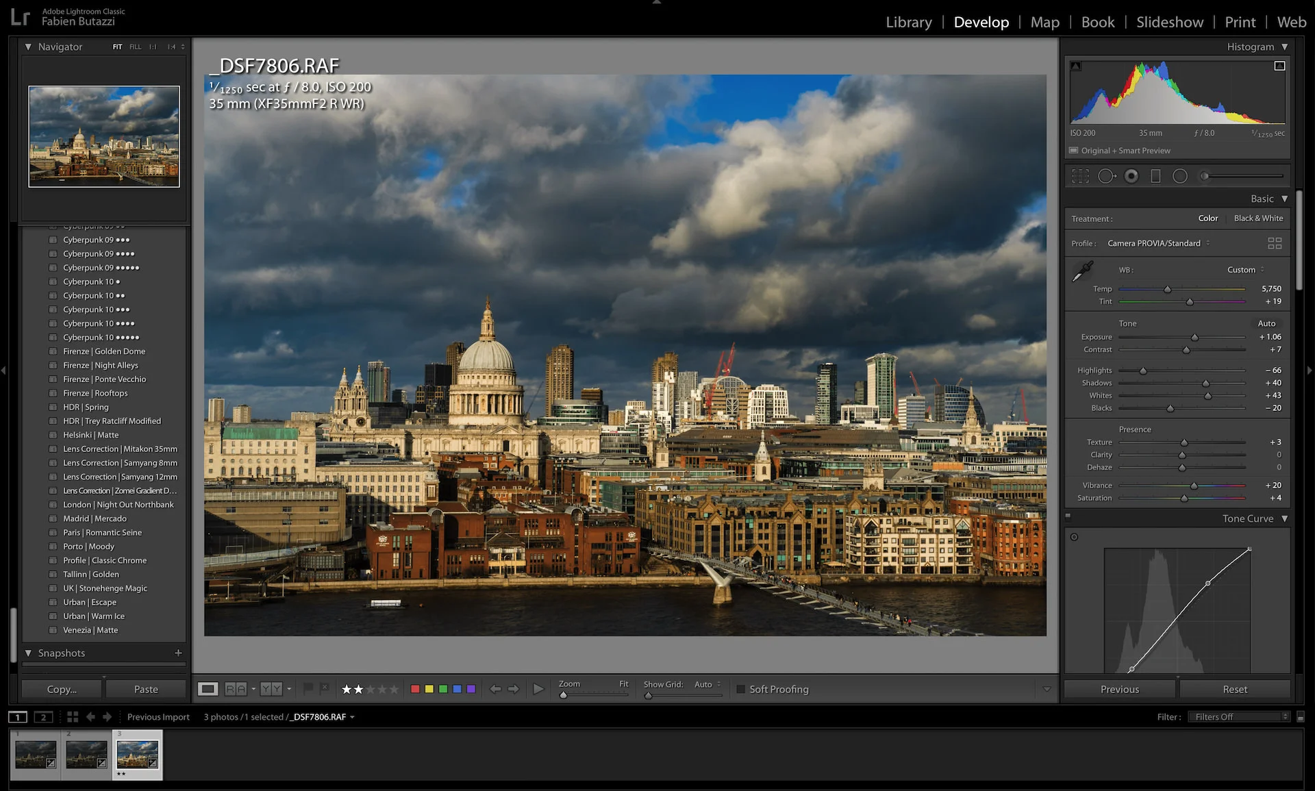 Lightroom presets
