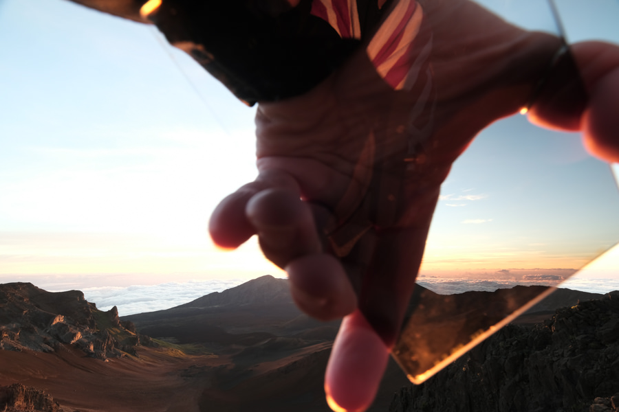 Haleakalā BTS - protecting from lens flare with a filter