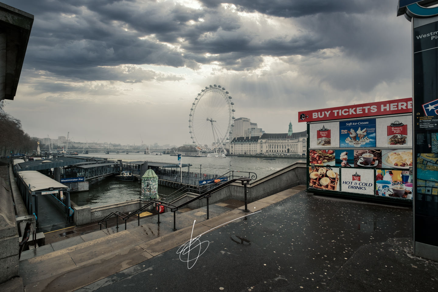 Coronavirus Covid London lockdown: Westminster Pier