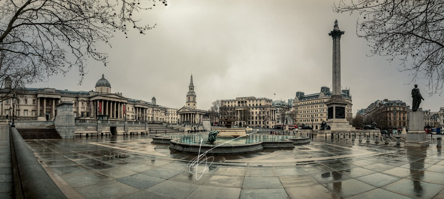 Coronavirus Covid London lockdown: Trafalgar Square