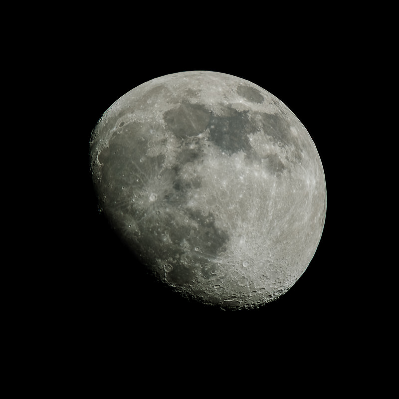 Waxing gibbous moon