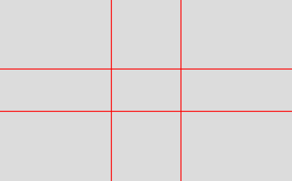 Rule of Thirds - Golden ratio