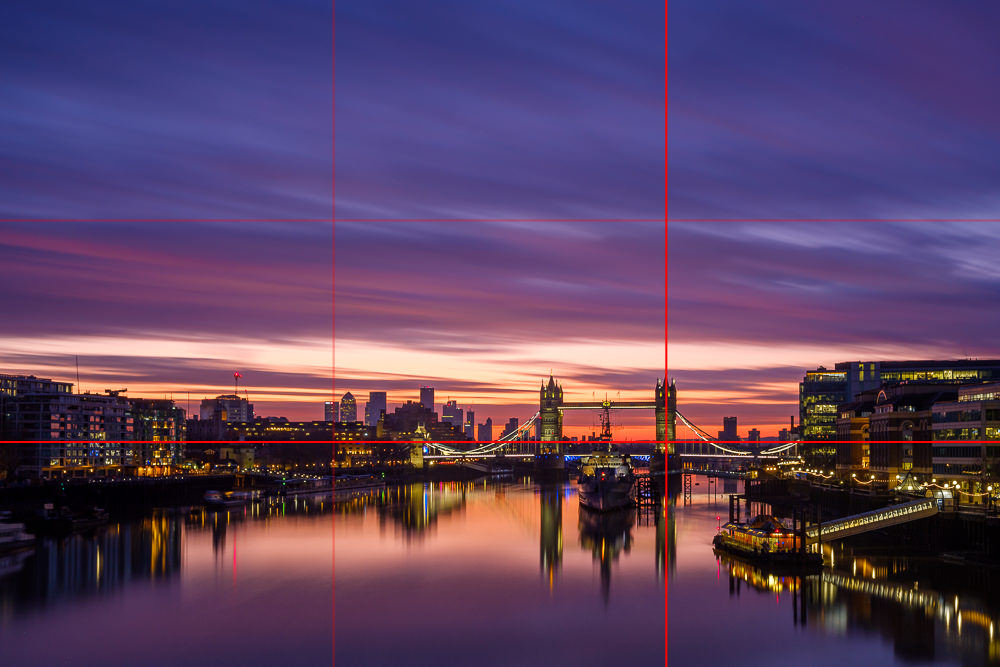 Rule of Thirds - Sunrise in London