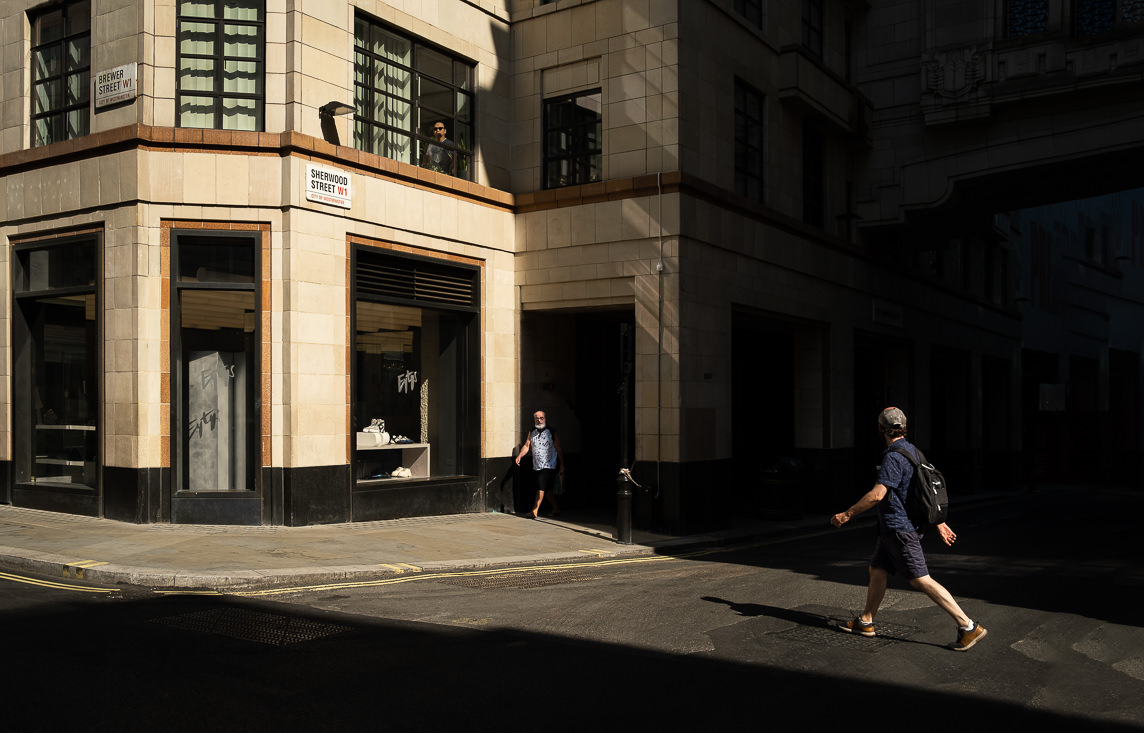 London Street Photography in harsh light