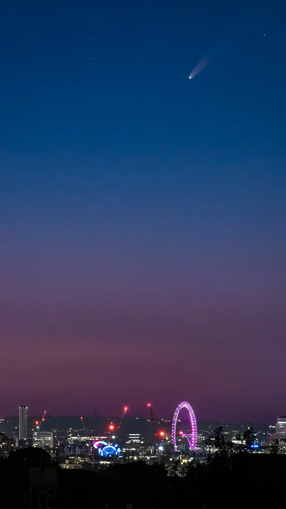 Comet Neowise over London