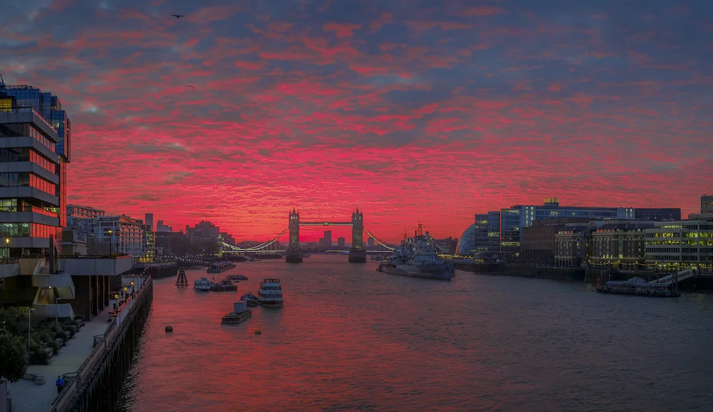 epic london sunrise timelapse