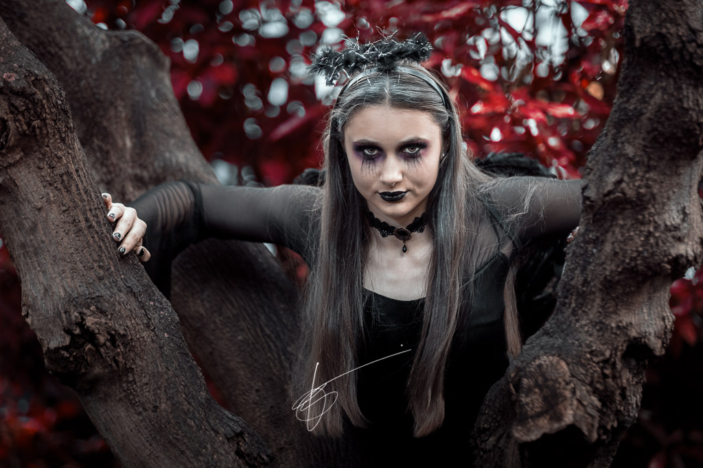 BeautiCa Magazine Halloween Photoshoot Portrait photography Lightroom Olympic Gymnast