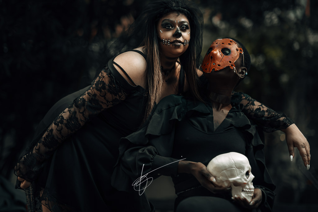 BeautiCa Magazine Halloween Photoshoot Portrait photography Lightroom Horror zombie Jason skull