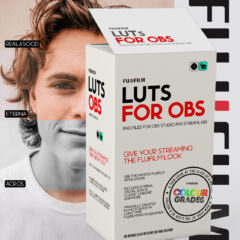Fujifilm LUT filters pack for OBS and Streamlabs