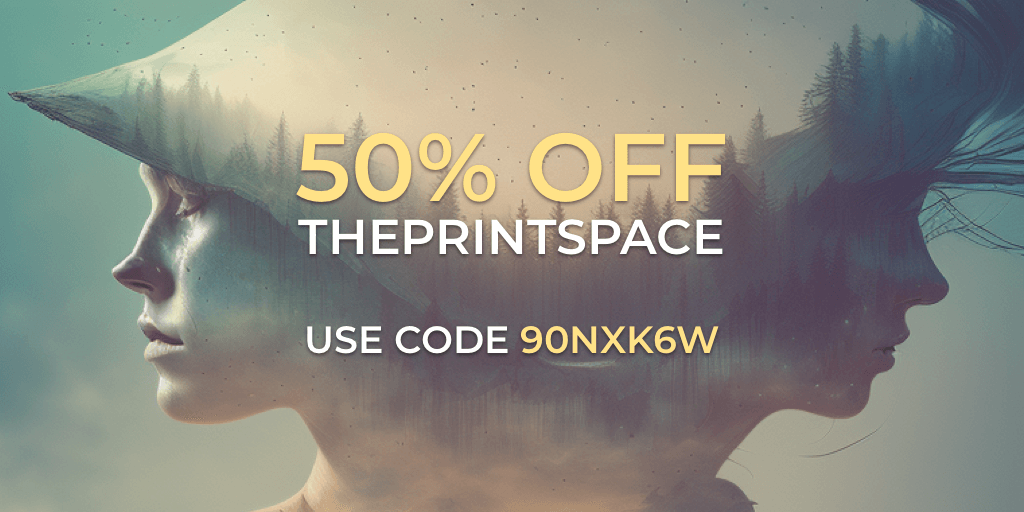 The Print Space, Get 50% off with code 90NXK6W