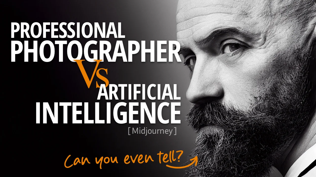 Midjourney Professional Photographer Vs Artificial Intelligence AI Digital Portrait