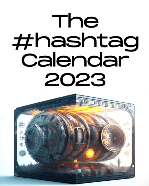 Hashtag Calendar 2023 by @fabienb | cover | Now available