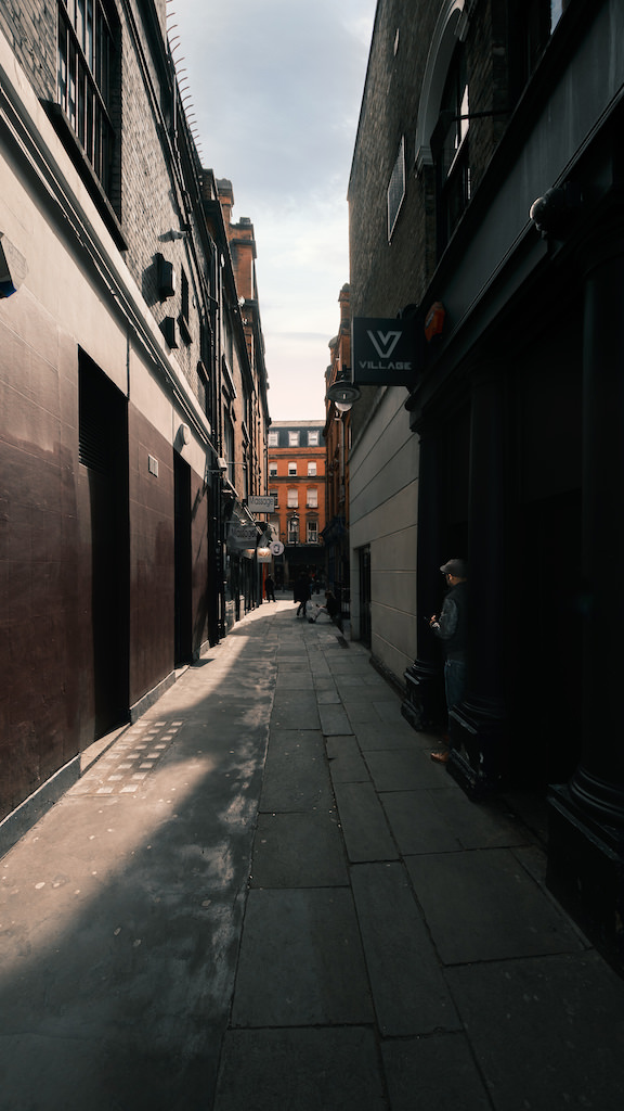 Fujfiilm 8mm lens, Soho London