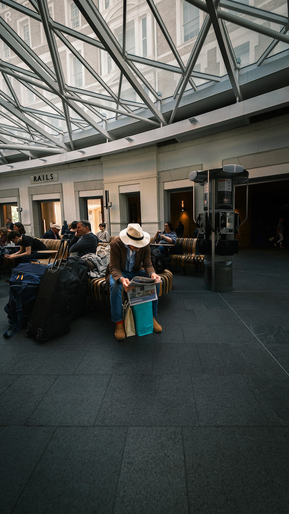 Fujfiilm 8mm lens, King's Cross Station London