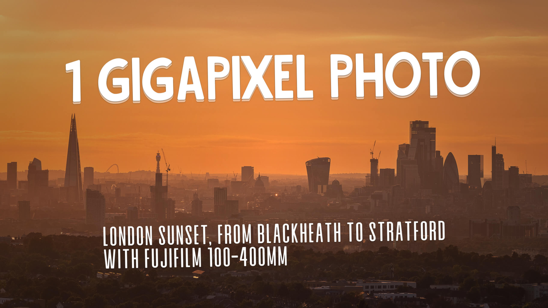 London 1 Gigapixel photo panorama skyline Fujifilm