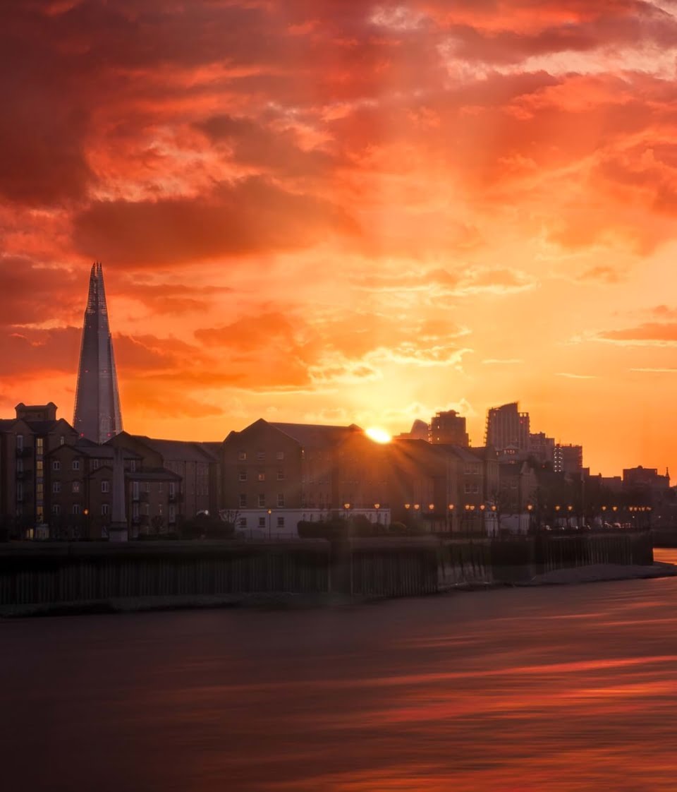 Spring Sunset in London