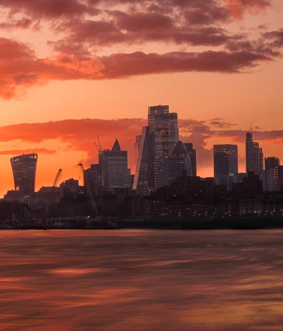 Spring Sunset in London