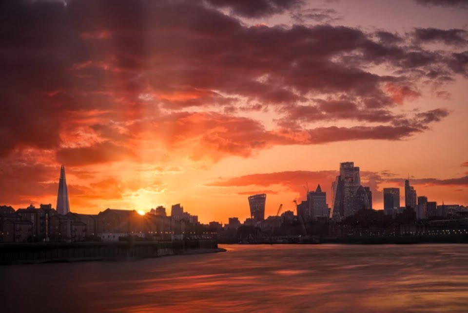 Spring Sunset in London