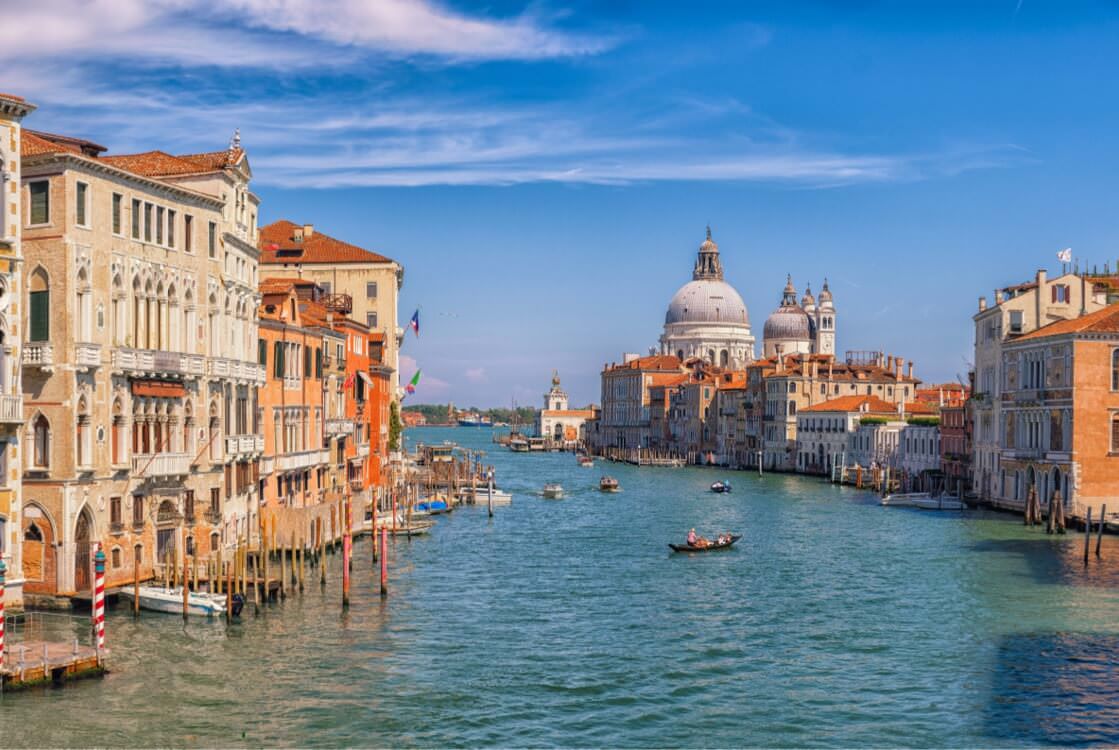 Venice's Grand Canal in Spring, full frame