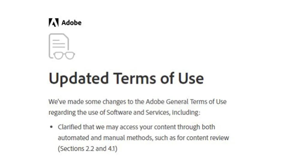 Adobe AI Terms of Service