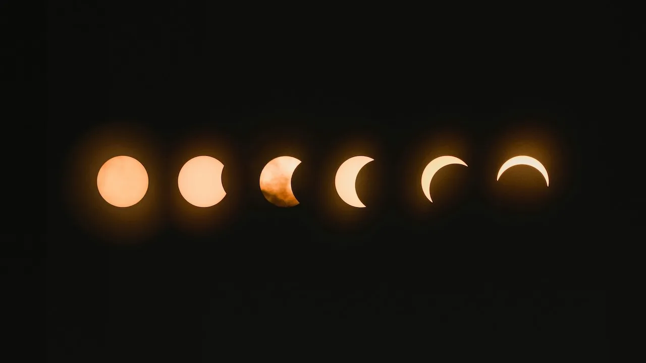 phases of a solar eclipse by Mark Tegethoff