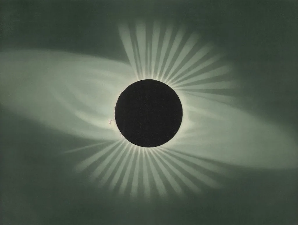solar eclipse scientific illustration from the New York public library